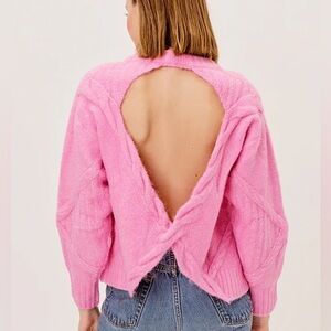 For Love & Lemons Open-Back Carly Sweater